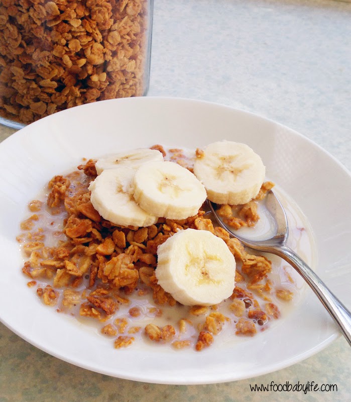 Peanut Butter Granola © www.foodbabylife.com