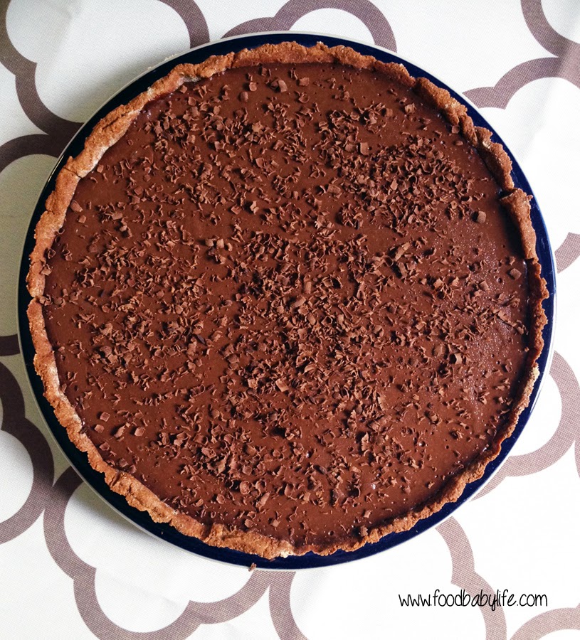 Chocolate Custard Tart © www.foodbabylife.com