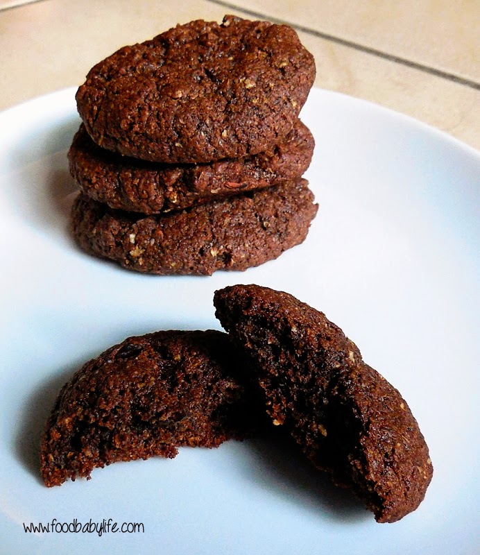 Wheat and Fructose Free Double Chocolate Cookies © www.foodbabylife.com