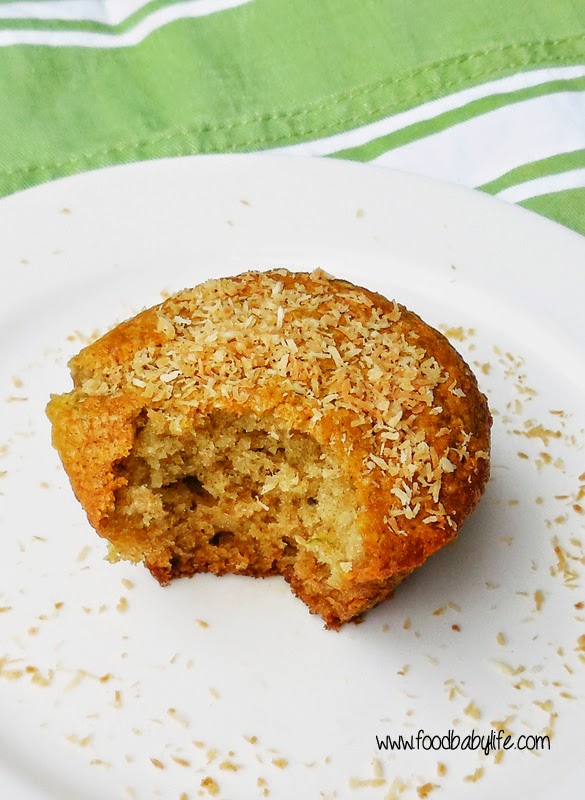 Kiwi Lime and Coconut Muffins © www.foodbabylife.com