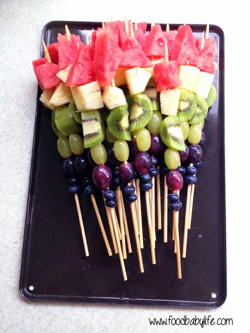 Rainbow fruit skewers © www.foodbabylife.com