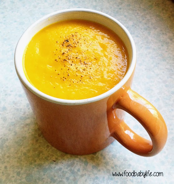 Sunshine Soup (Carrot, Pumpkin and Sweet Potato Soup) © www.foodbabylife.com