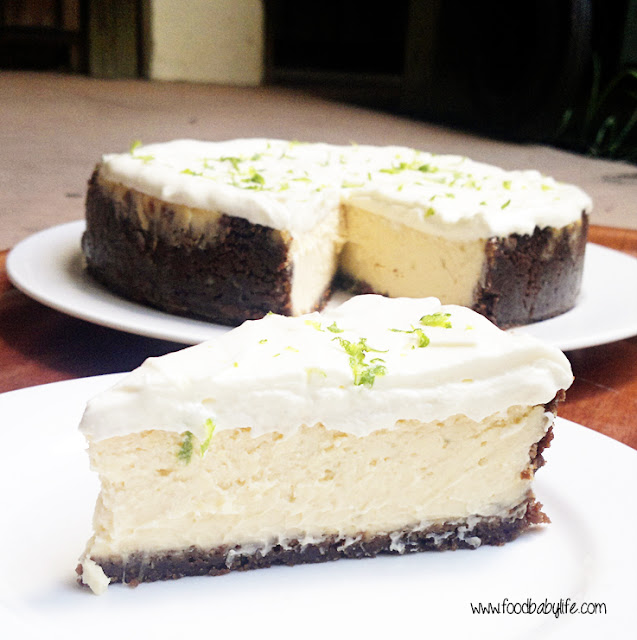 Lime Cheesecake with Gingernut Crust © www.foodbabylife.com
