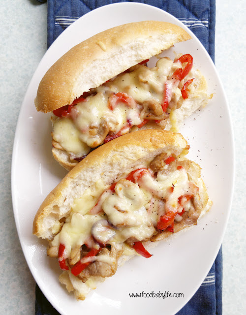 Chicken Cheesesteaks © www.foodbabylife.com